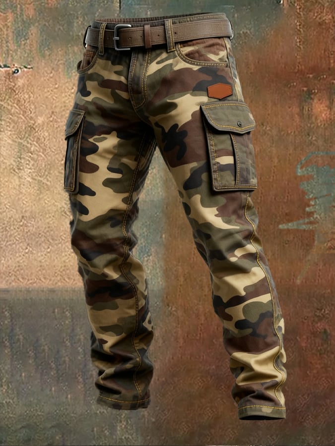 MAISON CLÉMENT PARIS™ | PANTALON CARGO CAMOUFLAGE MILITAIRE HOMME