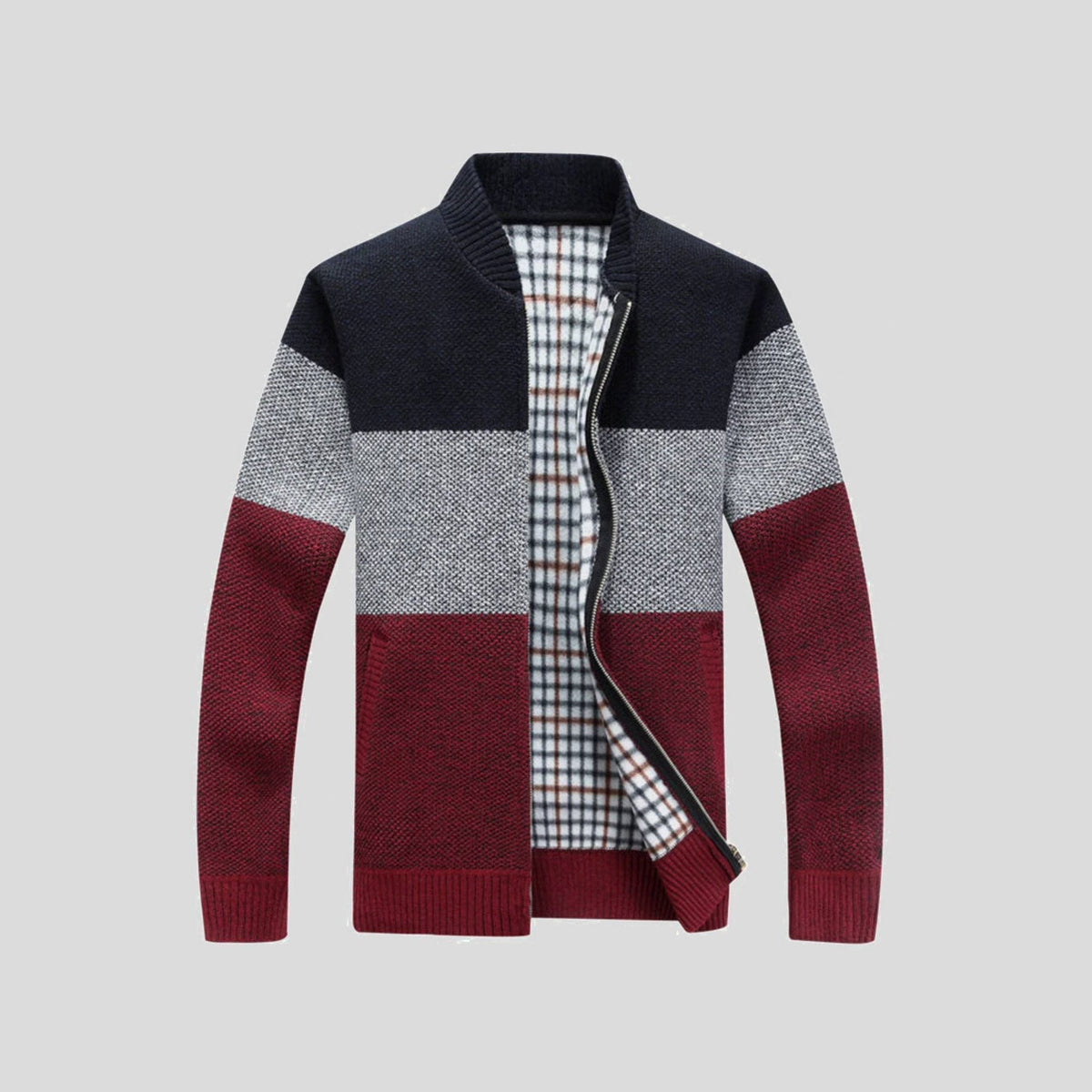 Adrien – Veste tricotée chaude