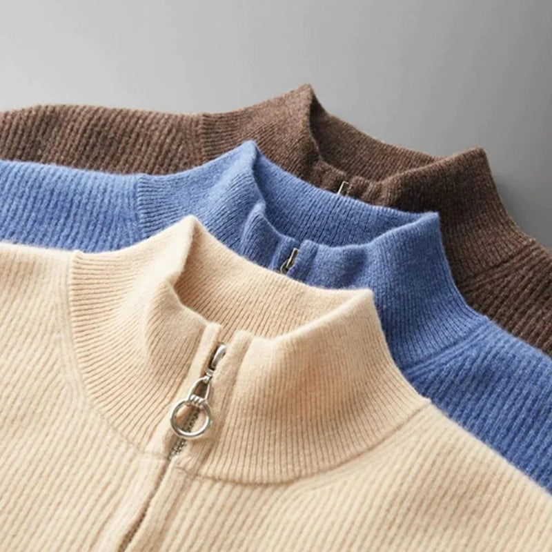 Andrew – Veste Old Money à fermeture éclair