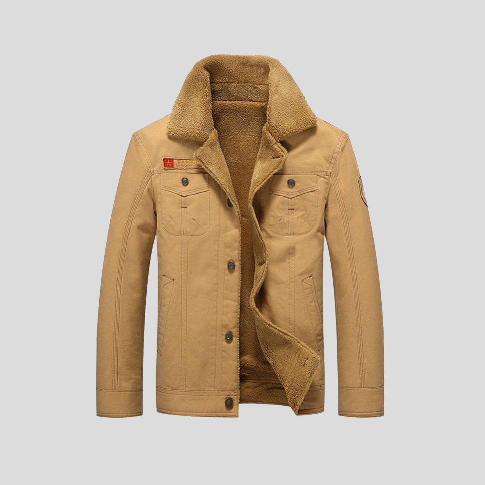 Armand – Veste peau lainée