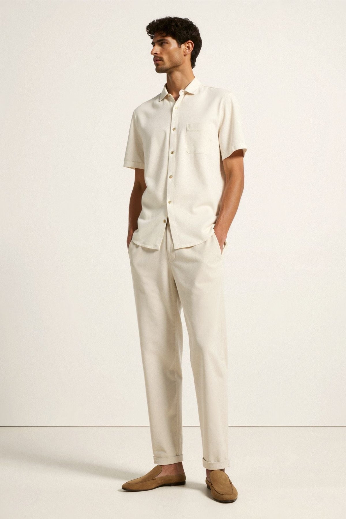 Bertie - Pantalon en lin Old Money ample