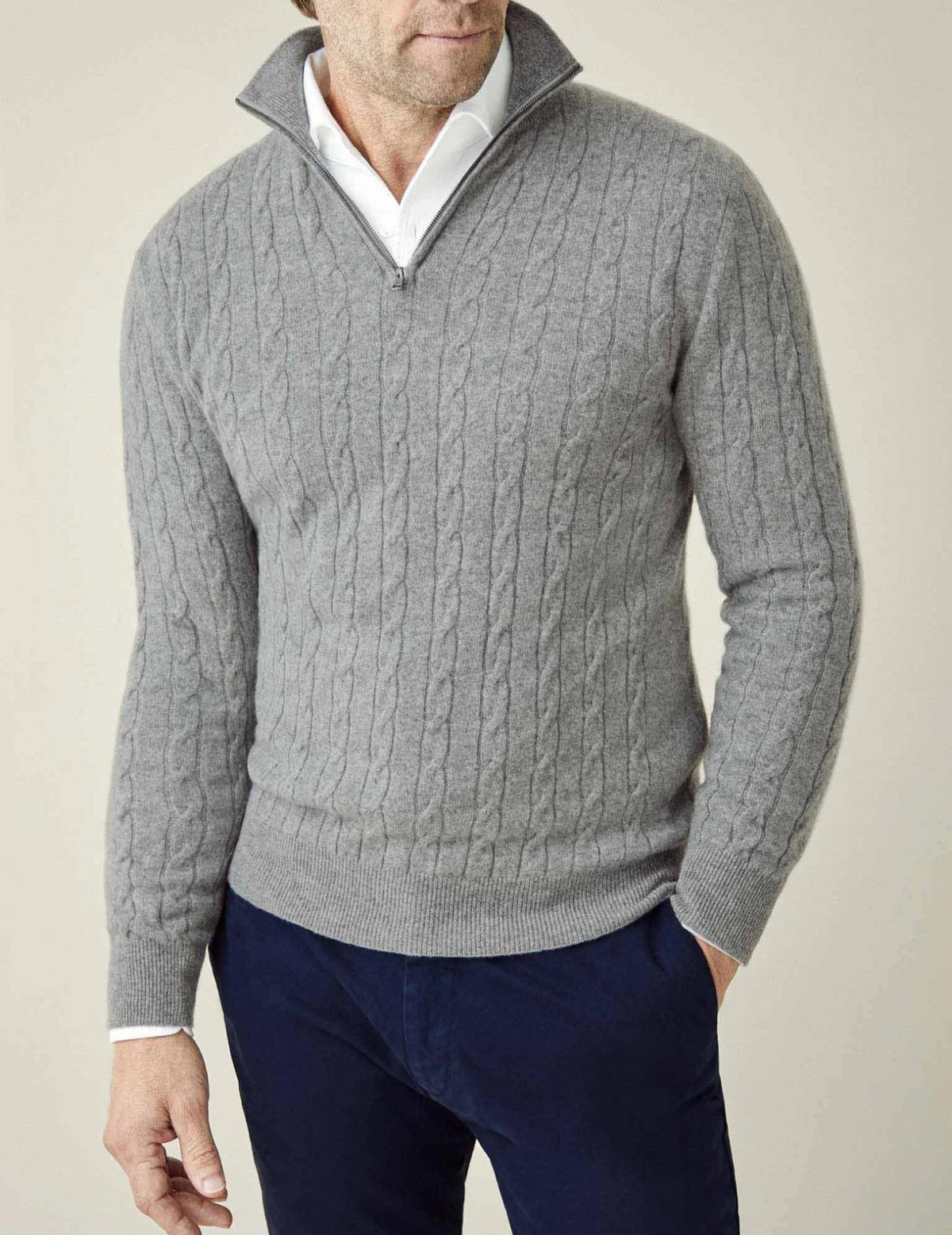Domingo | Pull en maille torsadée avec motif