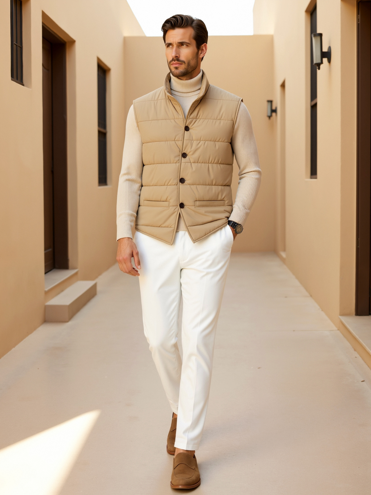 Gilet Beaumont – Gilet Matelassé Élégant, Slim Fit et Stylé