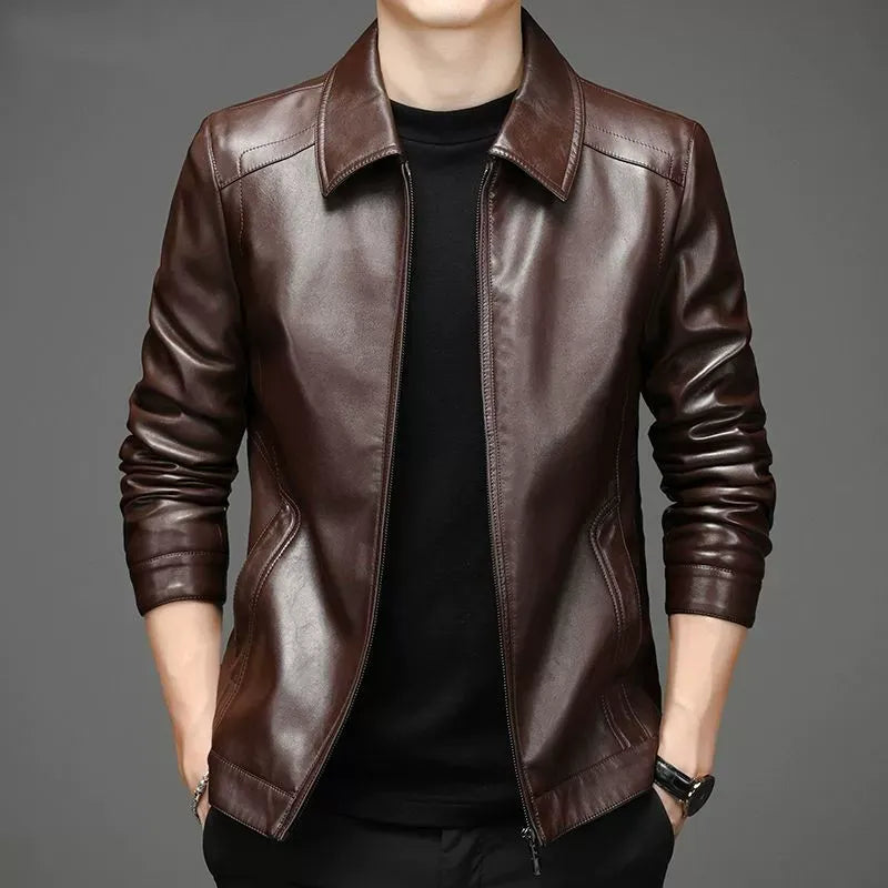 Mario - Veste en Cuir Décontractée 2025