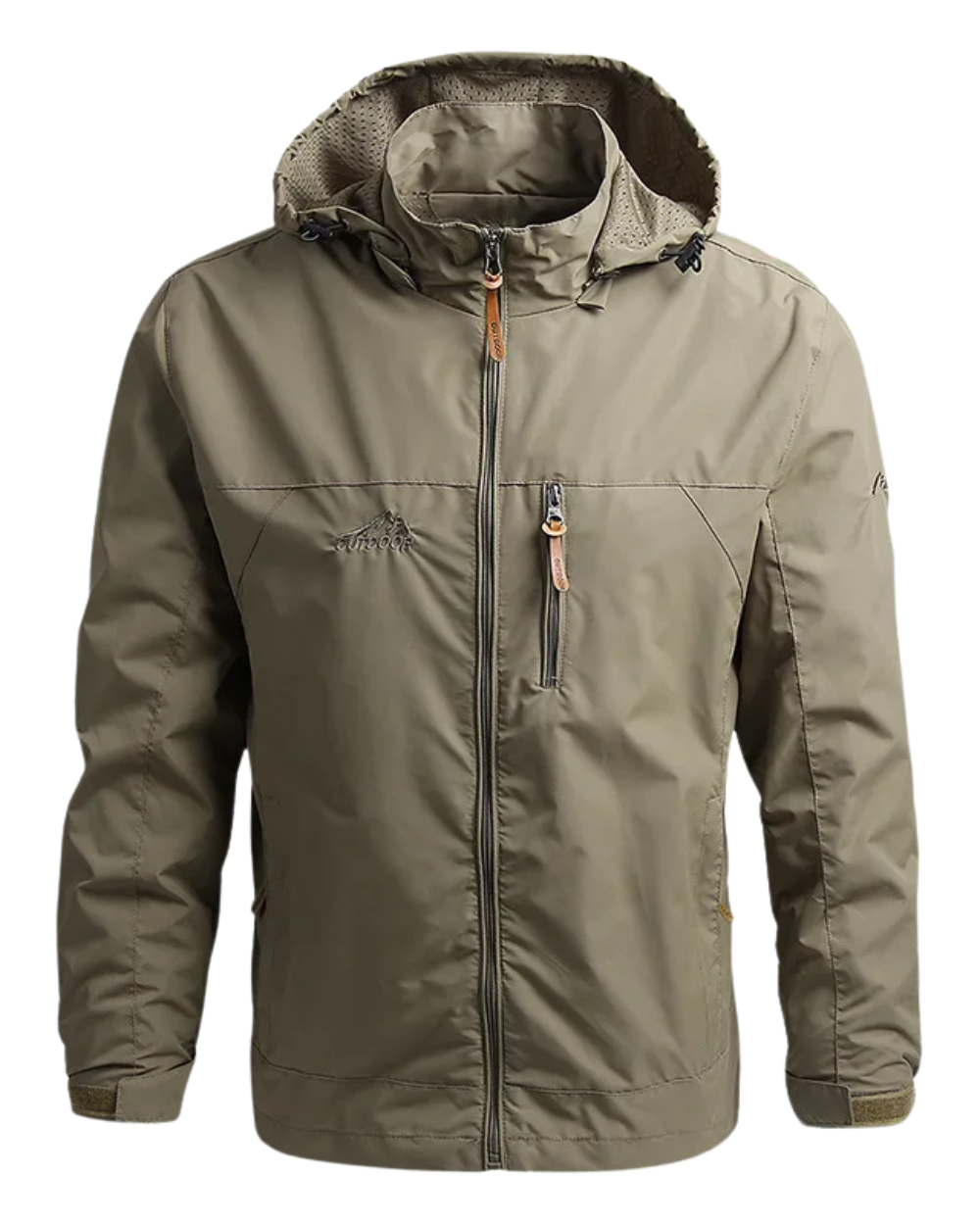 Darell - Veste coupe-vent en matériau durable avec capuche