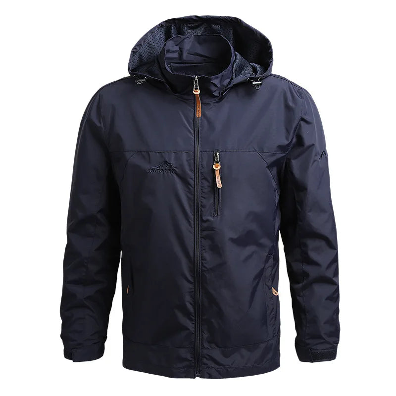 Darell - Veste coupe-vent en matériau durable avec capuche
