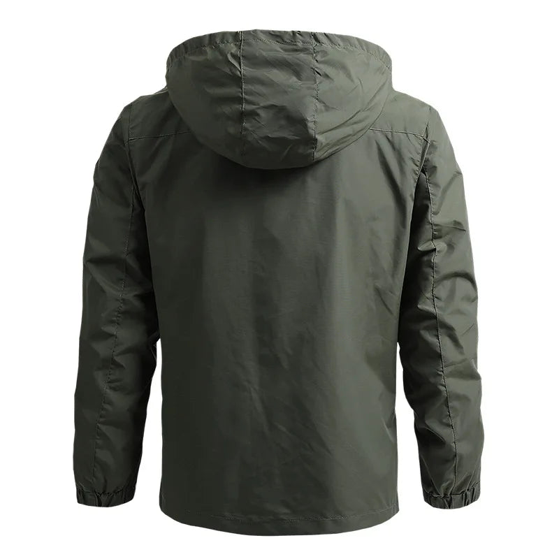 Darell - Veste coupe-vent en matériau durable avec capuche
