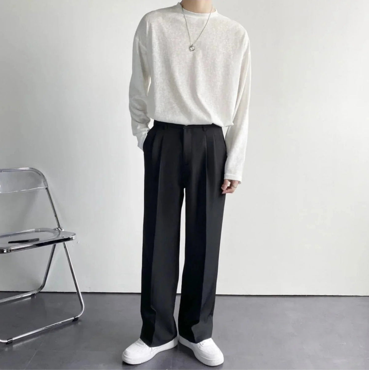 Claude - Pantalon large Old Money