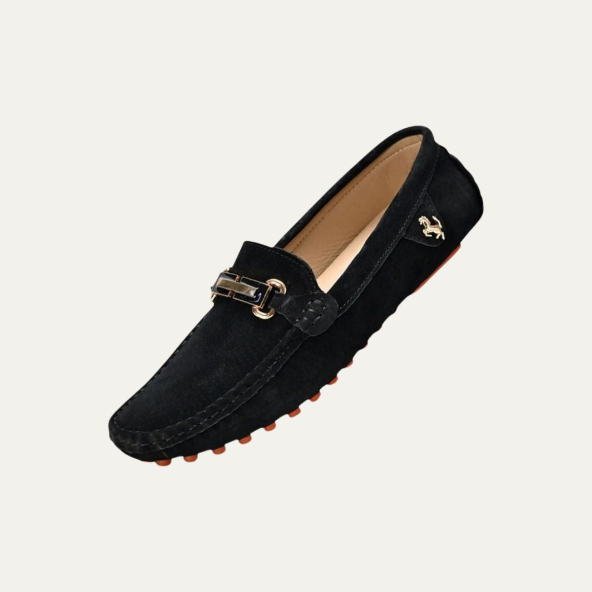 Mocassins en Suède pour Homme – Loafers Élégants avec Métal Bit