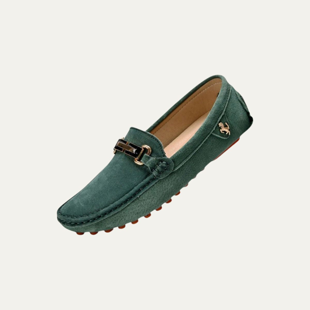 Mocassins en Suède pour Homme – Loafers Élégants avec Métal Bit