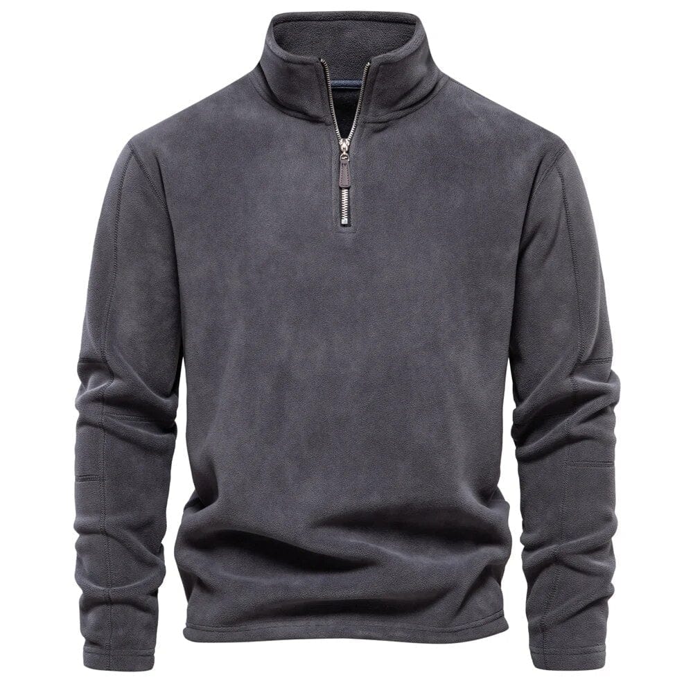 Emil – Pull en polaire à quart de zip pour hommes