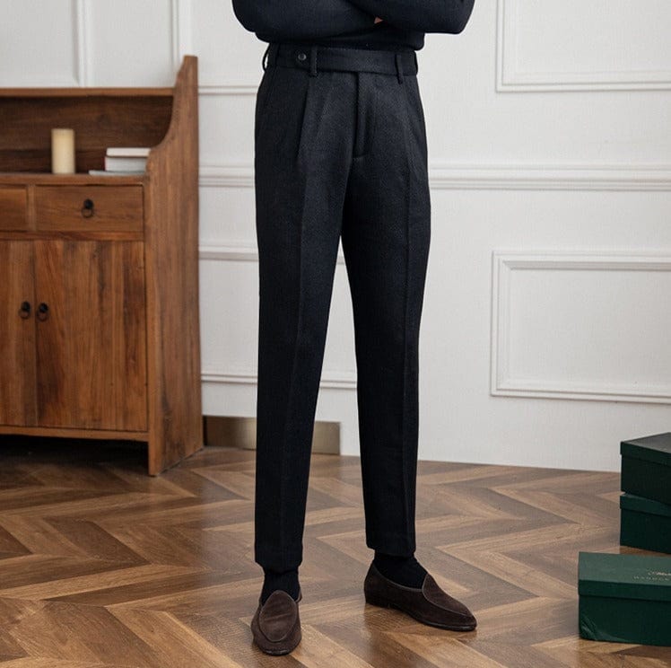 Davide - Pantalon en laine décontracté