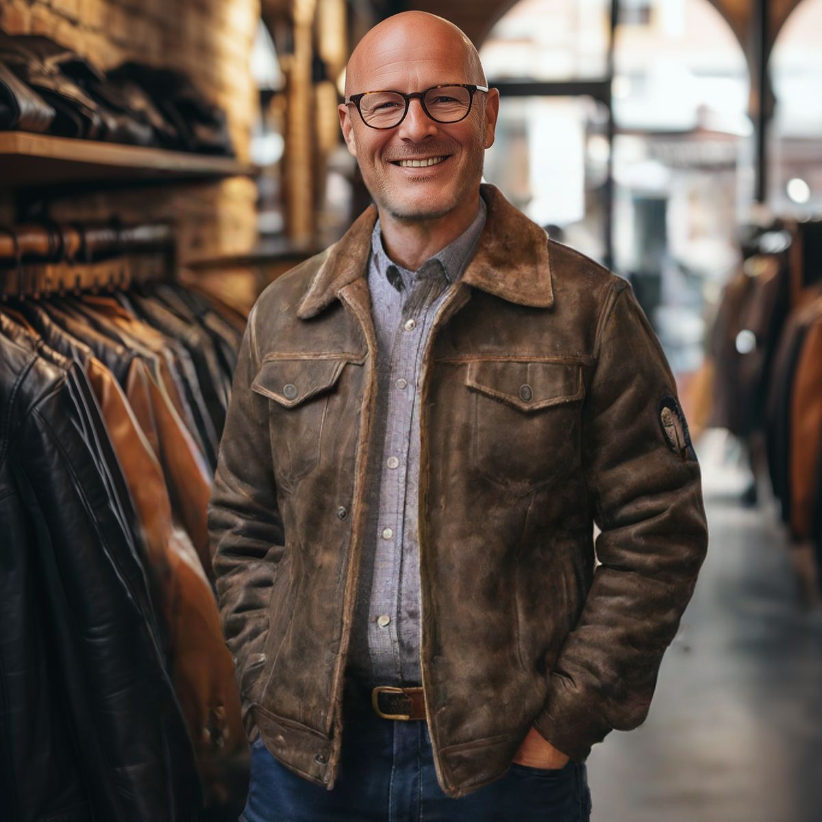 Flight Streak - Veste en cuir