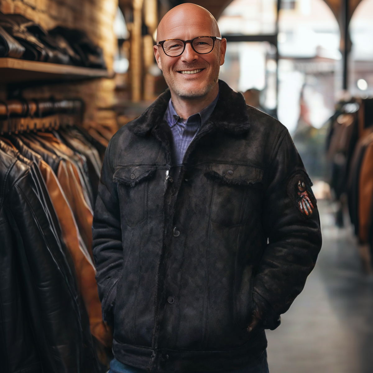 Flight Streak - Veste en cuir