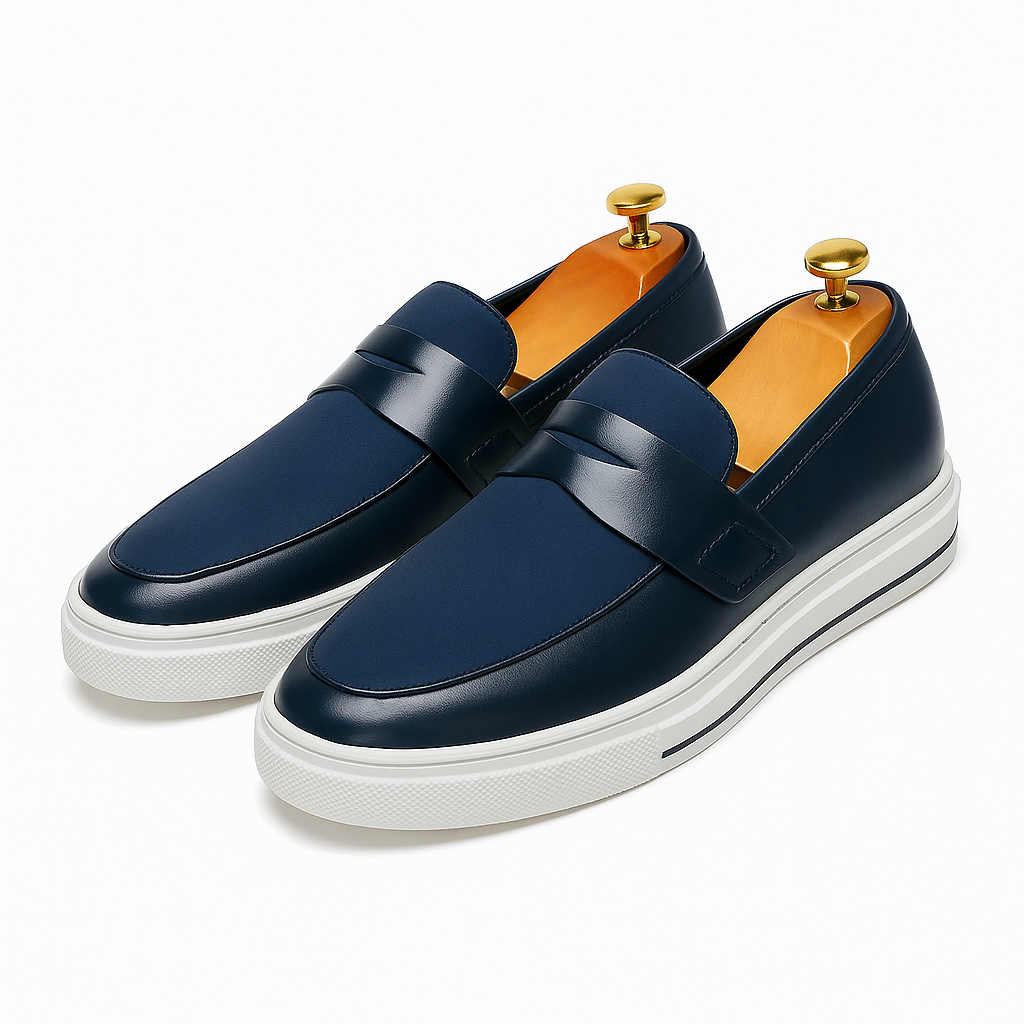 Napoli – Mocassins Homme en Daim Noir – Loafers Modernes