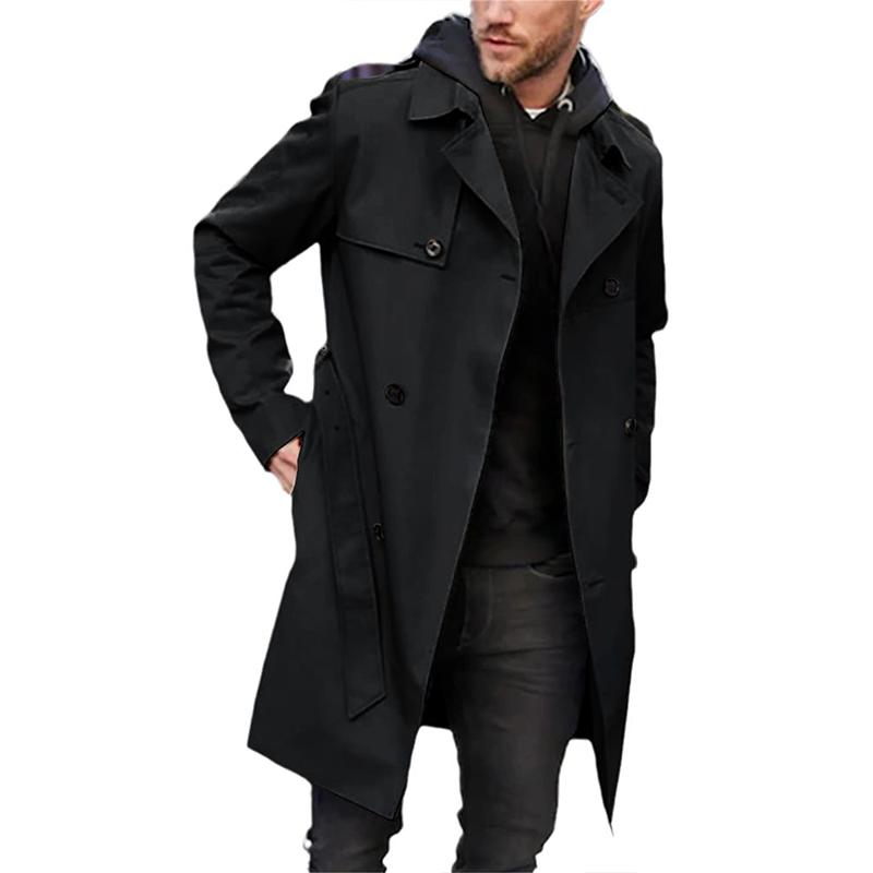 Diego - Manteau trench classique pour homme – Manteau long beige