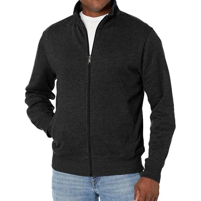 Veste classique à fermeture éclair complète pour hommes