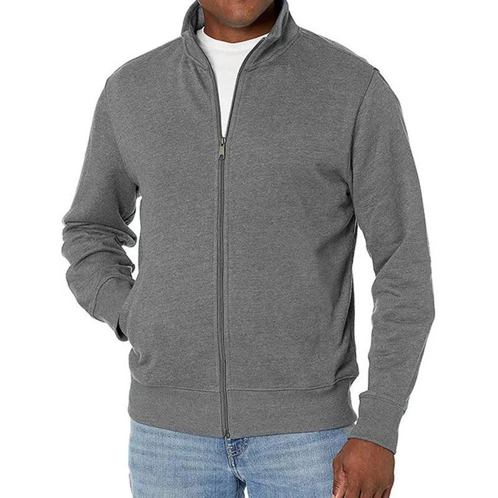Veste classique à fermeture éclair complète pour hommes