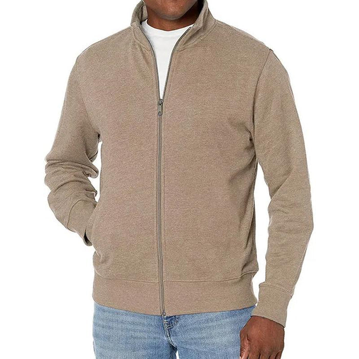 Veste classique à fermeture éclair complète pour hommes