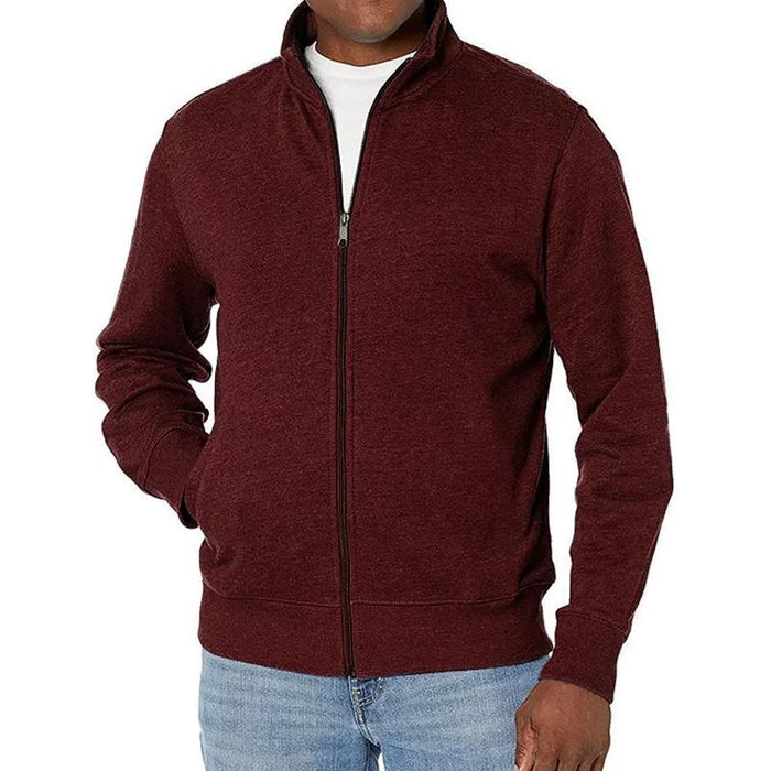 Veste classique à fermeture éclair complète pour hommes