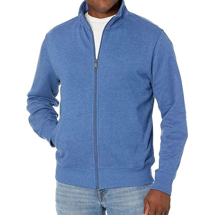Veste classique à fermeture éclair complète pour hommes