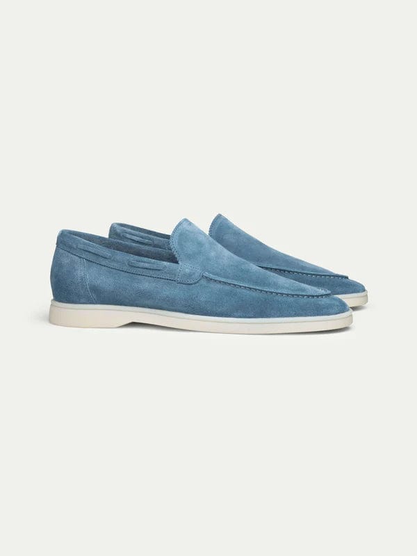 OLD MONEY - Mocassins en suède premium lichtblauw