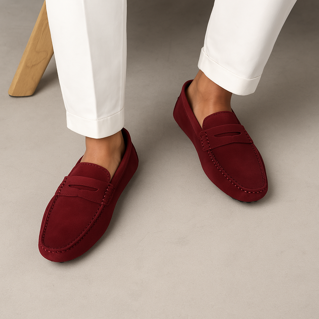Loafers en daim italiens chics 2025