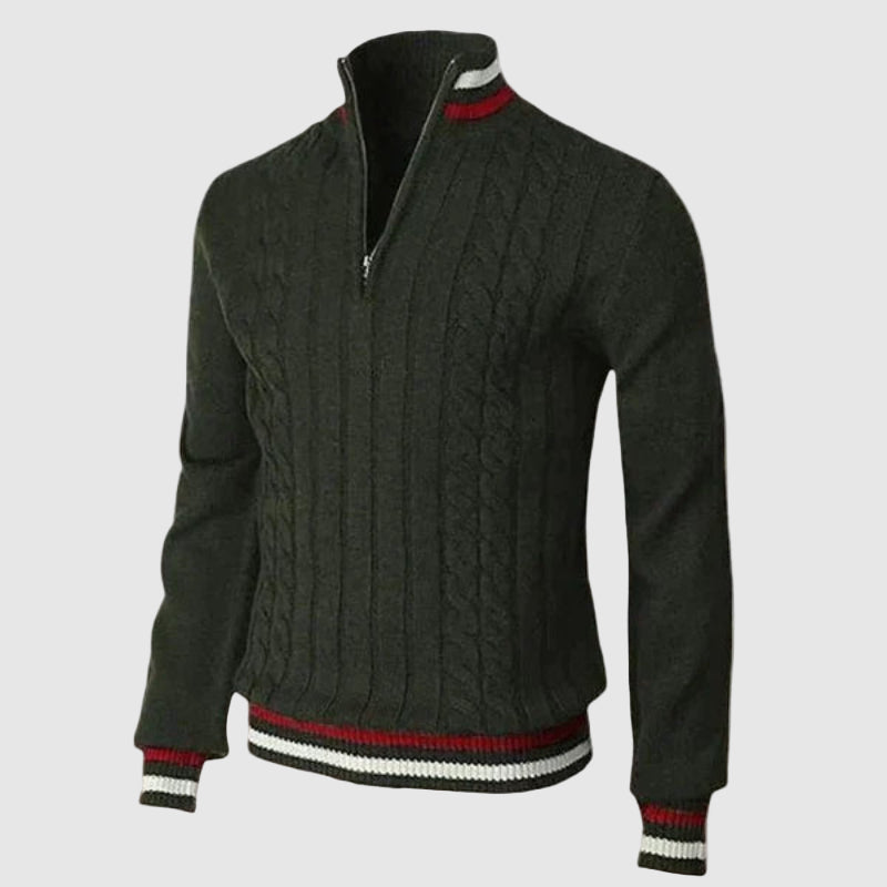 Pull à Fermeture Éclair Classique pour Homme