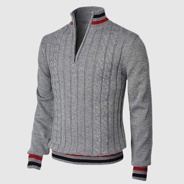 Pull à Fermeture Éclair Classique pour Homme