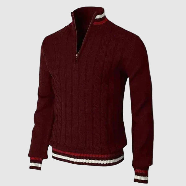 Pull à Fermeture Éclair Classique pour Homme