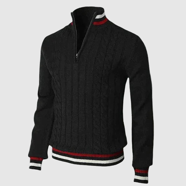Pull à Fermeture Éclair Classique pour Homme