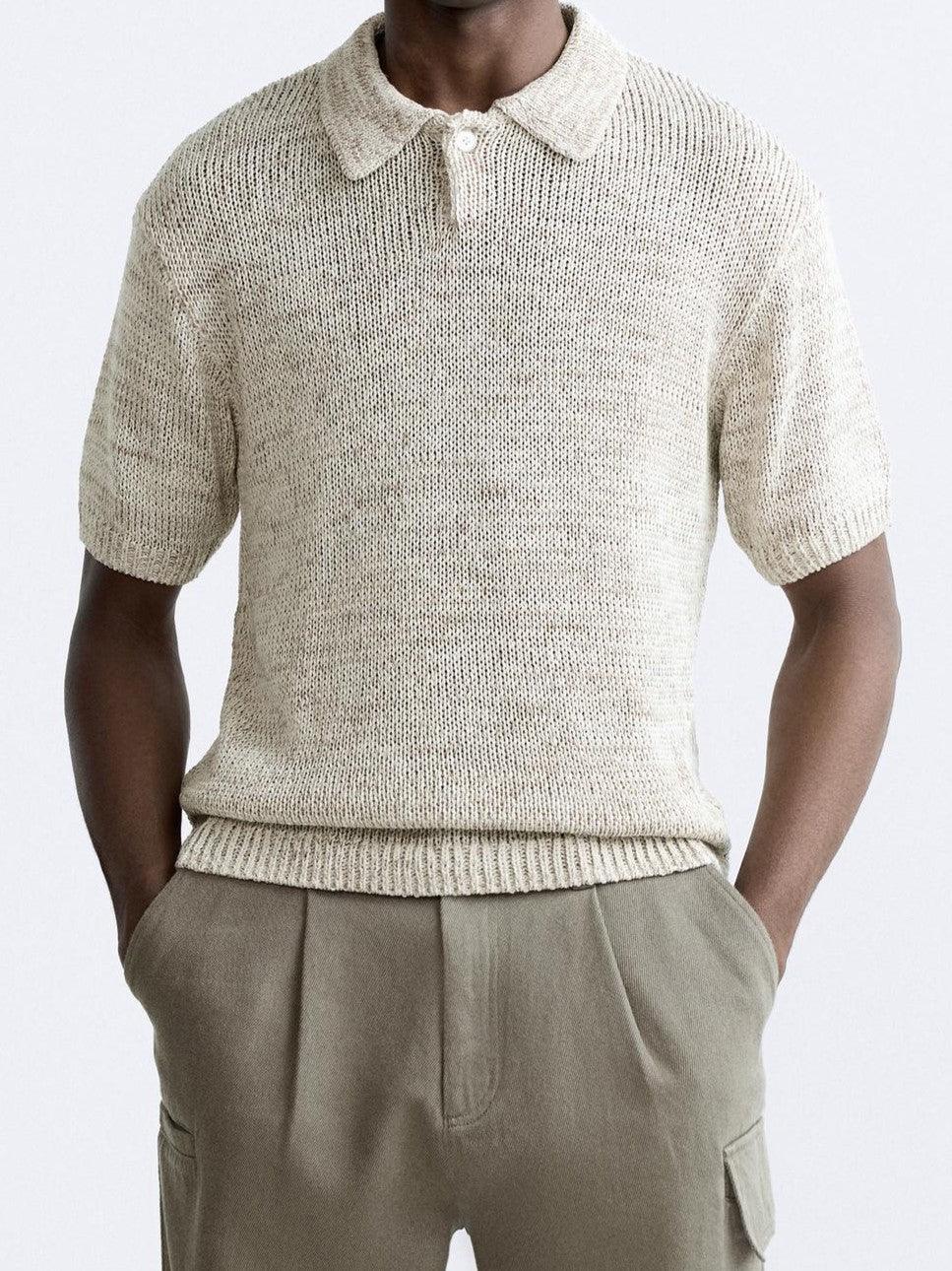 Polo Tricoté Décontracté Homme avec Boutons | Maison Clément Paris