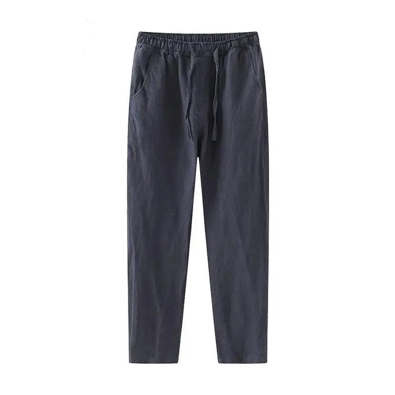 Linnen Broek Dames - Lichtgewicht Witte Linnen Broek voor Zomer, Ademend en Comfortabel 6