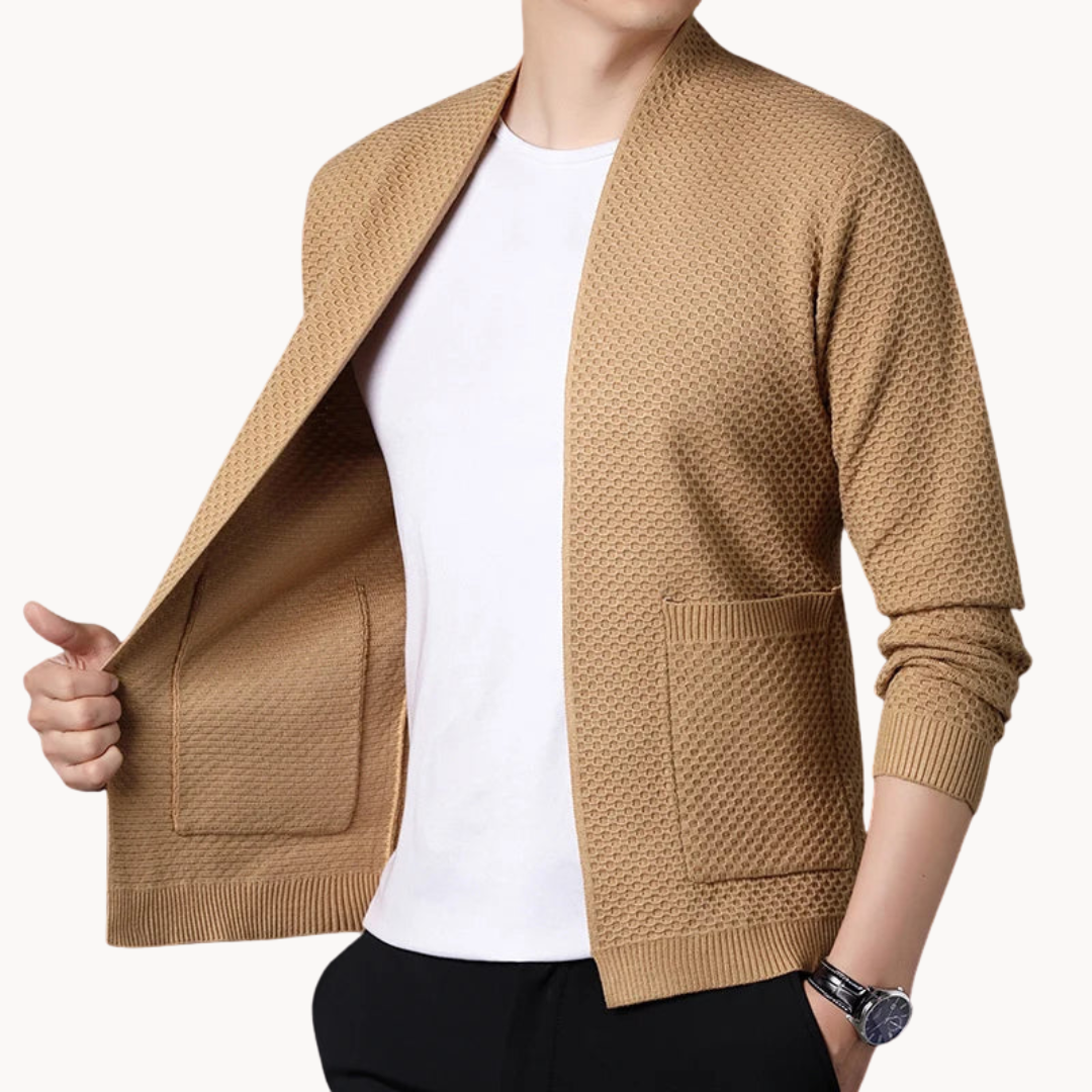 Melchor - Cardigan tricoté Old Money