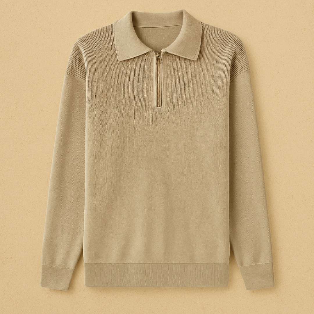 Old Money – Polo en maille à manches longues