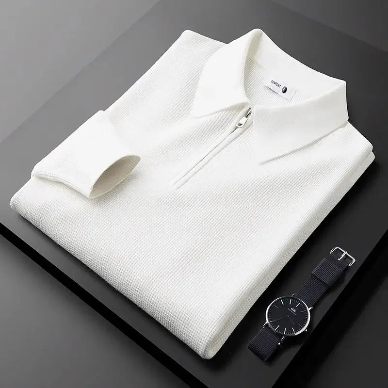 Pull homme élégant avec fermeture éclair