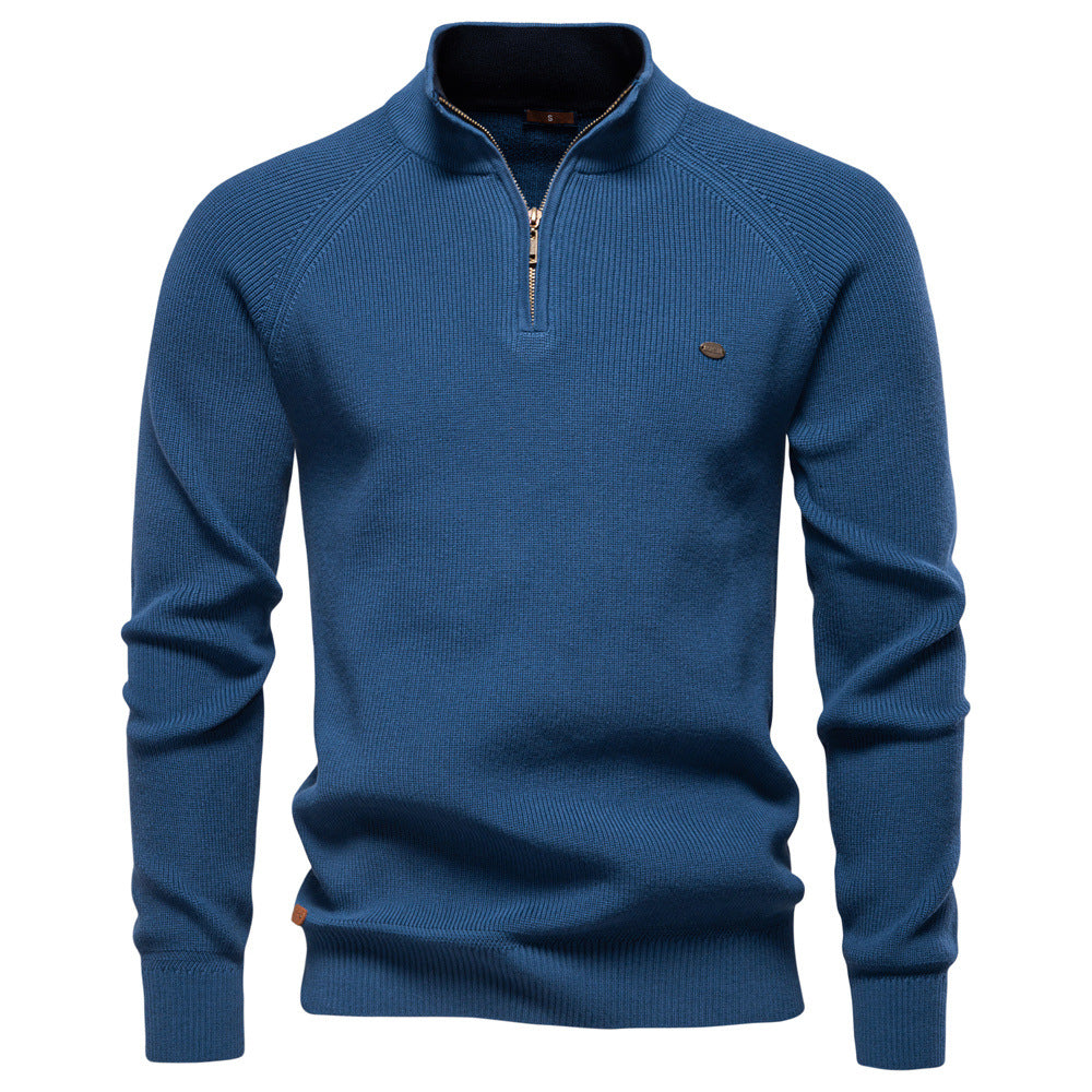 Pull zippé de luxe