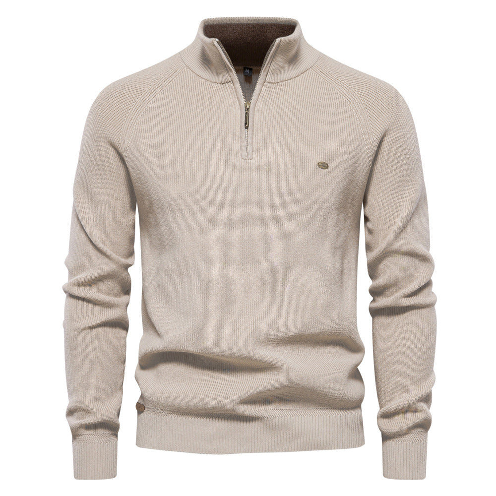 Pull zippé de luxe