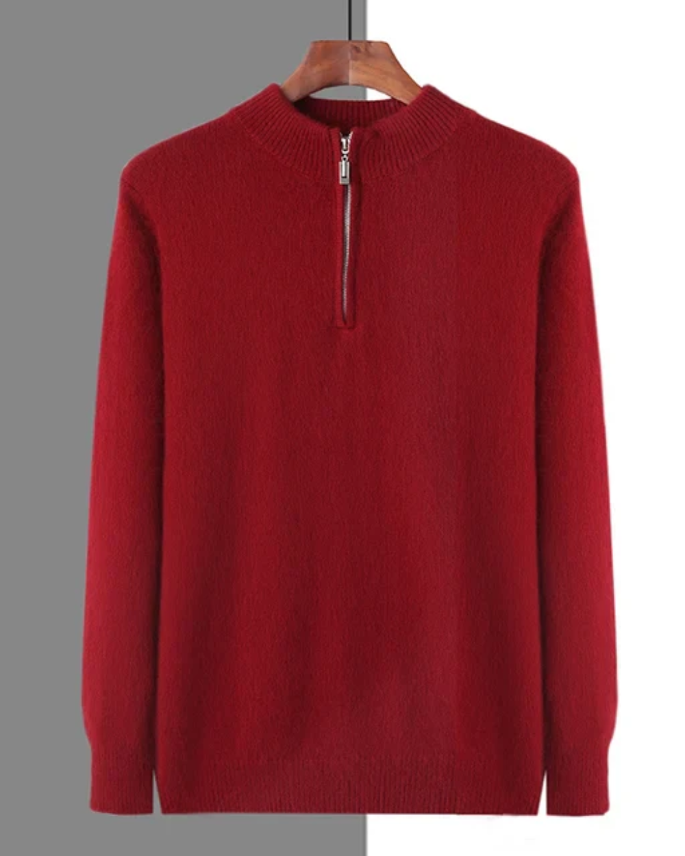 Pull zippé en cachemire de Genève