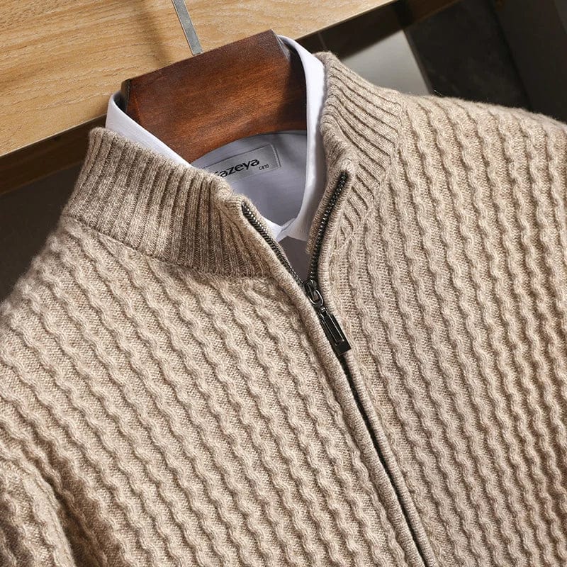 Quentin – Cardigan en laine tricoté Old Money pour hommes 2025