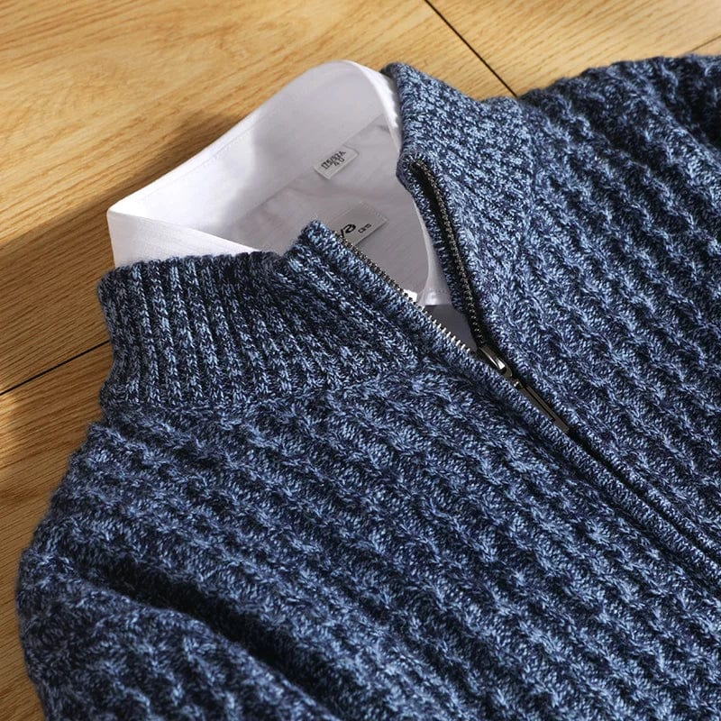 Quentin – Cardigan en laine tricoté Old Money pour hommes 2025