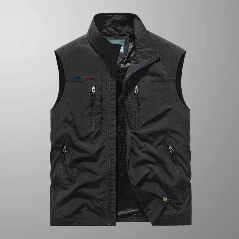 Darius - Gilet élégant avec multiples fermetures éclair