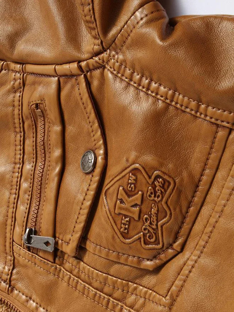 Veste en Cuir de Luxe