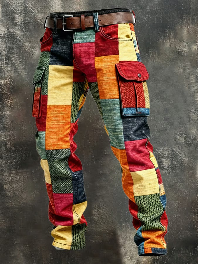 MAISON CLÉMENT PARIS™ | PANTALON CARGO HOMME PATCHWORK