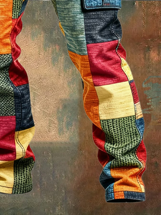 MAISON CLÉMENT PARIS™ | PANTALON CARGO HOMME PATCHWORK