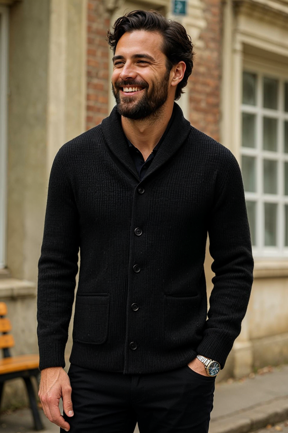 Simon - Pull en Laine Slim-fit pour Homme