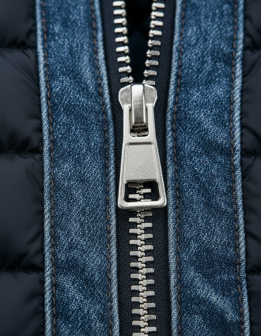 MAISON CLÉMENT PARIS™ | VESTE MATELASSÉE HYBRIDE EN DENIM